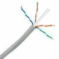 Swe-Tech 3C Bulk Cat6 Gray Ethernet Cable, Solid, UTP Unshielded Twisted Pair, Riser RatedCMR, Pullbox, 1000ft FWT10X8-021TH